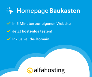 Alfahosting - Homepage-Baukasten