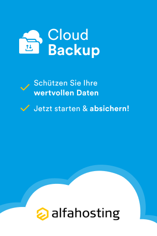 Alfahosting - Cloud-Backup